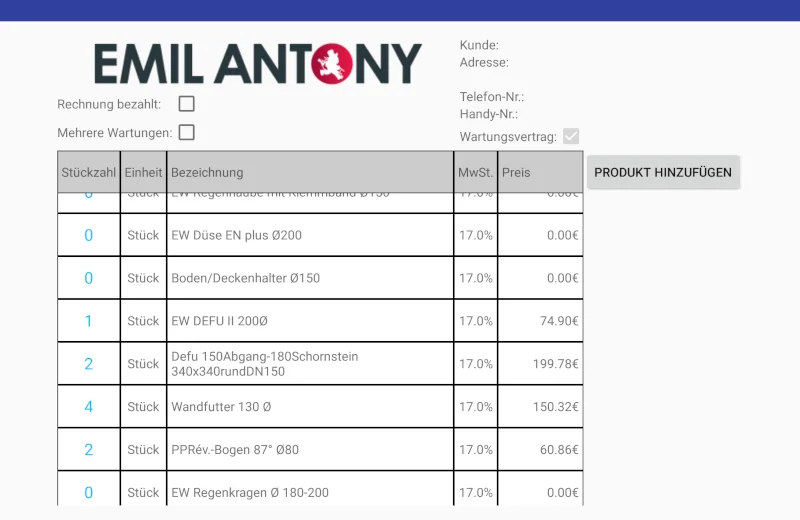 Projekt Plansoft Emil Antony Digitalisierung Konstruktion