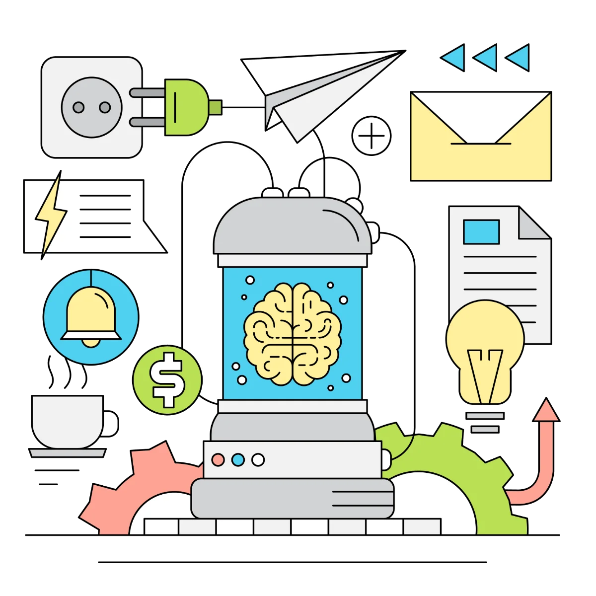 Image représentant l'automatisation et l'efficacité